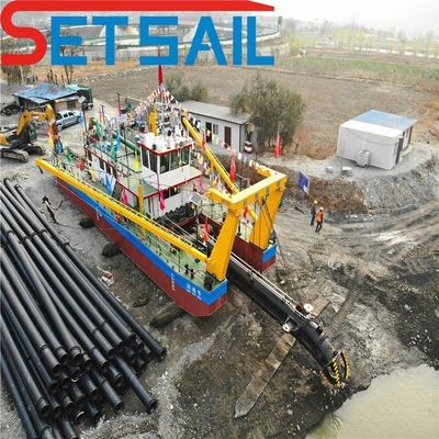 24 Zoll Cutter-Saugbagger mit Dieselmotor, Hydraulikwindel und Zyklon-Sandpumpe