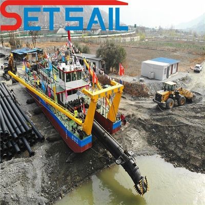 24 Zoll Cutter-Saugbagger mit Dieselmotor, Hydraulikwindel und Zyklon-Sandpumpe