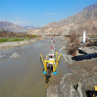 Dieselbetriebene Flusssandbagger mit 1100m3 Kapazität und 15m Baggertiefe