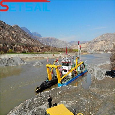 Gesamtlänge 38 m Schneider-Sandradger mit Dieselmotor und hydraulischem Wasserstrom
