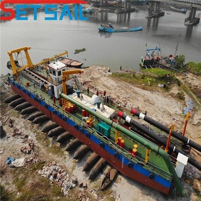 39 m Gesamtlänge 20 Zoll Wasserfluss 5000 m3 Schneider-Saugbagger mit Dieselmotor