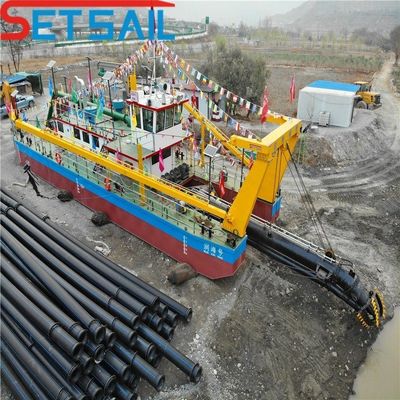 39 m Gesamtlänge 20 Zoll Wasserfluss 5000 m3 Schneider-Saugbagger mit Dieselmotor