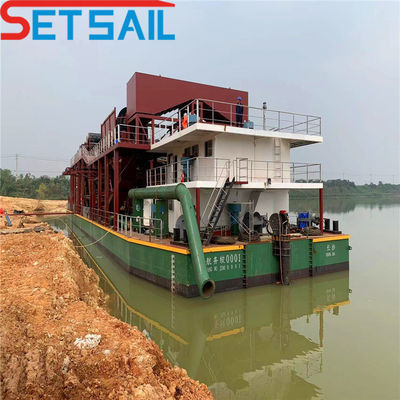 39 m Gesamtlänge 20 Zoll Wasserfluss 5000 m3 Schneider-Saugbagger mit Dieselmotor