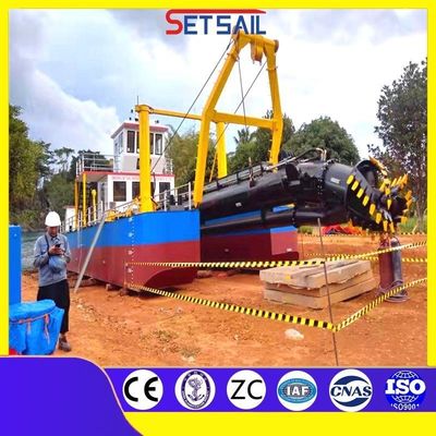 Weit verbreitete hydraulische Sandschneidmaschine Saugbagger mit Frontplattenstärke 5 mm-20 mm