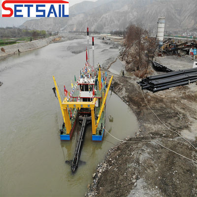CTN-Schlittenart kundenspezifischer 22-Zoll-Schneider-Saug-Fluss-Sandbagger für See-Box-Struktur