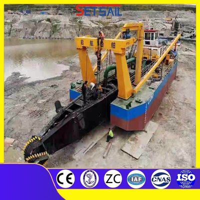 15 m Baggertiefe 4500 m3 Wasserfluss 22 Zoll Schneider-Saugbagger mit Dieselmotor