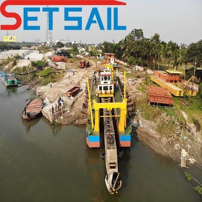 22 Zoll Cutter Saug Sandbagger für Bangladesch Verkauf 298 Kw Hilfsmotor Leistung