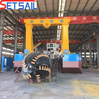 3900.00cm * 860.00cm * 225.00cm Paketgröße Yuchai Motor 20 Zoll Schneider Saug Sandschiff