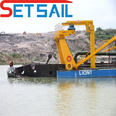 20 Zoll Cutter Saugbagger für Flusssand 1500m Entladerabstand Cummins 1335kw Motor