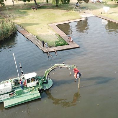 Hydraulisch betriebener Amphibien-Sandradger für Fluss-Kustomisierte Leistung und Funktion