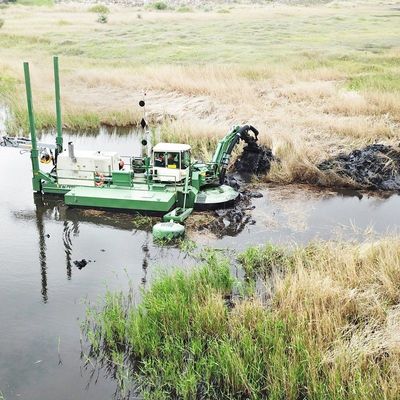 Dieselbetriebene Mehrzweck-Amphibien-Eimer-Dräger mit einer Kapazität von 120 m3-700 m3/h
