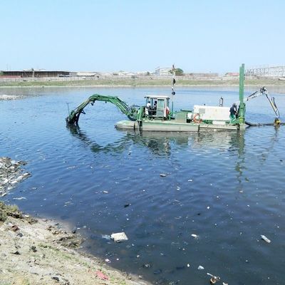 6 Meter Baggertiefe Amphibischer Mehrzweckbagger zum Umweltschutz