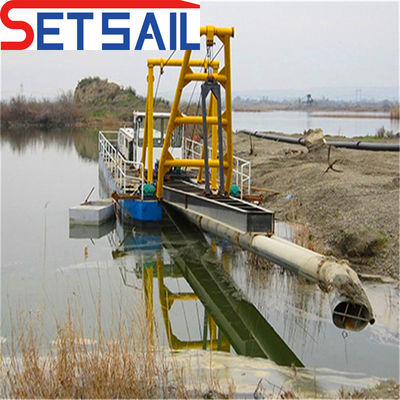 27 m-39 m Gesamtlänge QHJSD-2 Hydraulik Dieselmotor Strahlsaugensandbagger für Flüsse