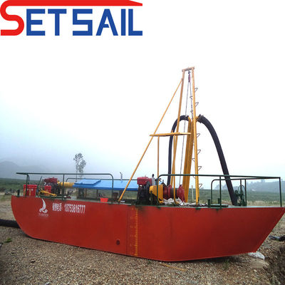 27 m-39 m Gesamtlänge QHJSD-2 Hydraulik Dieselmotor Strahlsaugensandbagger für Flüsse
