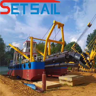 18 Zoll hydraulischer Schneider Saug Sandbergbau Bagger für Sand Ausgabe Entfernung 1500m