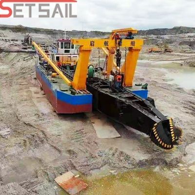 18 Zoll Hydraulischer Sandbagger für hohe Durchflussrate und 5000m3 Wasserflusskapazität