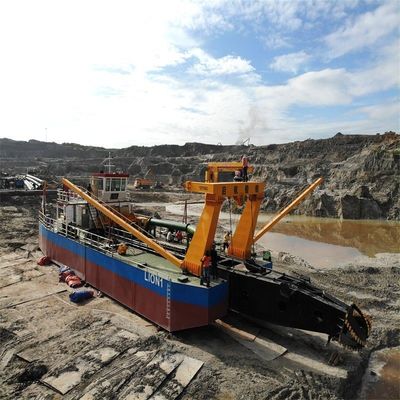 180000.000kg Bruttogewicht Schneidmaschine Saugbagger mit 1000m3/h Motorleistung