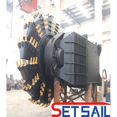 Hochkapazität 160m3-2000m3 Hydraulische Räder Eimerkopf Schlammgräber mit Dieselmotor
