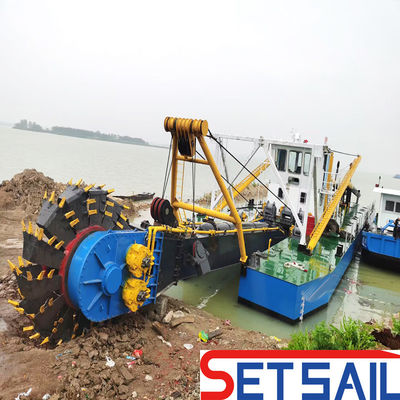Anker Boom Wheel Bucket Dredger mit Weichai Dieselmotor und 160m3-2000m3 Kapazität