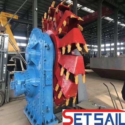 200 mm-800 mm Durchmesser der Entladungsschläuche Herstellung Räder Eimer Sandbagger für Flussschlamm
