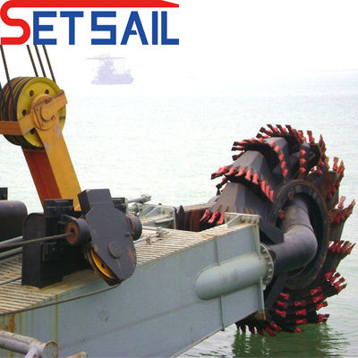 Siemens PLC Wasserfluss 2000m3 Hydraulischer Räder-Eimer-Dredger mit Gesamtbreite 5,2m-12m