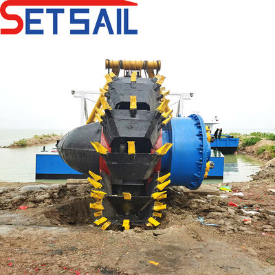 Siemens PLC Wasserfluss 2000m3 Hydraulischer Räder-Eimer-Dredger mit Gesamtbreite 5,2m-12m