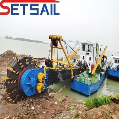 Siemens PLC Wasserfluss 2000m3 Hydraulischer Räder-Eimer-Dredger mit Gesamtbreite 5,2m-12m