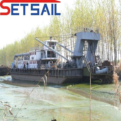 Siemens PLC Wasserfluss 2000m3 Hydraulischer Räder-Eimer-Dredger mit Gesamtbreite 5,2m-12m