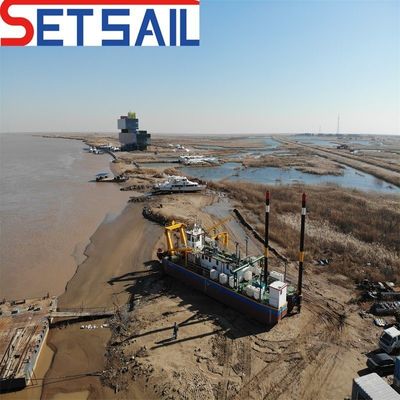 Dieselmotorige hydraulische Eimerrad-Dredger für harten Schlamm im Schweinefluss und -reservoir