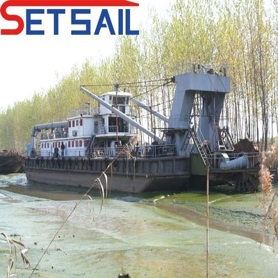 Weichai Dieselmotor-Rad-Eimer-Dredger mit Schalltiefe und Gesamtlänge von 17-50 m