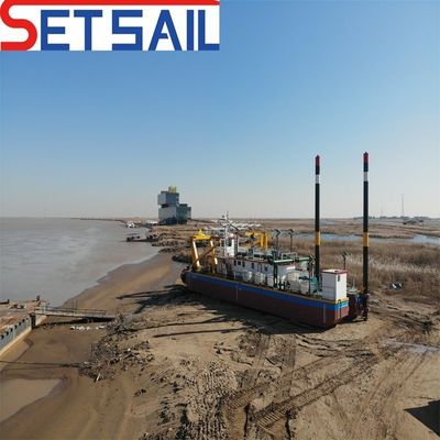 800 m bis 5000 m Entladerabstand Fluss-Sandbagger mit Eimerradkopf und Siemens PLC