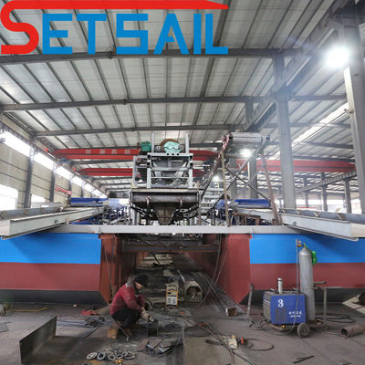 7.5kw-20kw Power Injection Pump Power Chain Bucket Mining Sand Gold Dredger für den Kongo