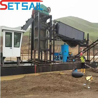 US-Währungs-Bucket-Kette Goldbergbau Diamant-Dredger mit einer Kapazität von 60-500 Kubikmeter