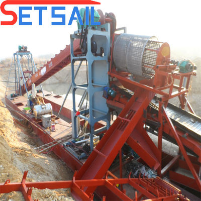 7.5kw-100kw Hebemotor-Kraftkette-Eimer-Gold-Dredger für Flussgräber