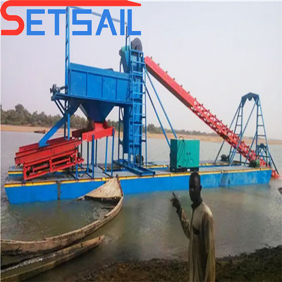 7.5kw-100kw Hebemotor-Kraftkette-Eimer-Gold-Dredger für Flussgräber