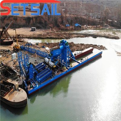 7.5kw-100kw Hebemotor-Kraftkette-Eimer-Gold-Dredger für Flussgräber