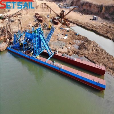 60-500 Kubikmeter Kapazität Fluss Diamant Eimer Ketten Gold Bagger mit Zentrifuge