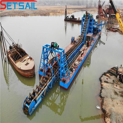 60-500 Kubikmeter Kapazität Fluss Diamant Eimer Ketten Gold Bagger mit Zentrifuge