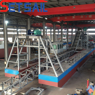 Chain Bucket River Sand Gold and Diamond Schiff mit 7,5 kW-50 kW Injektionspumpenleistung