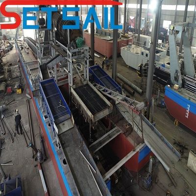 River Gold Mining Dredger mit Cumins 75kw-500kw Generatorsets und kundenspezifischem Design