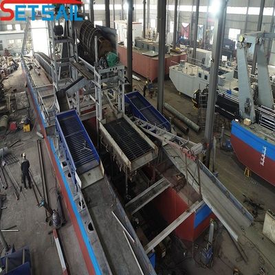60m3-300m3 Kapazität Vollketten Eimer Diamant Bagger für den See kundenspezifisches Design