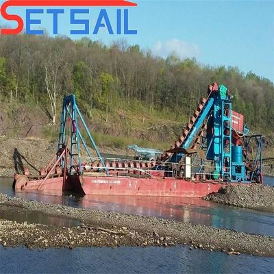 7-30 Meter Baggertiefe Fluss Bergbau Gold und Diamanten Bagger mit Zentrifugeinrichtung
