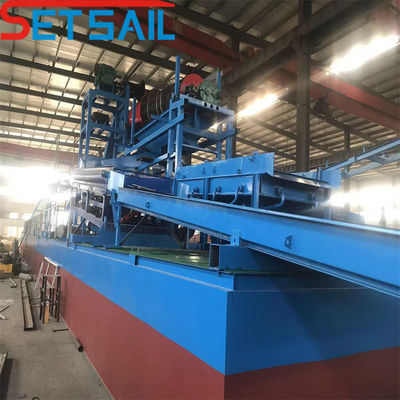 Bucket Chain River Gold-Mining-Dredger mit Jig und 180000.000kg Paket Bruttogewicht