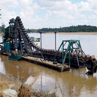 Hochkapazitäts-Eimer-Kette-Fluss-Gold-Dredger QHCBD-5 mit Diamant-Jigging-Ausrüstung