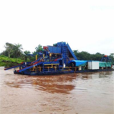 Hochkapazitäts-Eimer-Kette-Fluss-Gold-Dredger QHCBD-5 mit Diamant-Jigging-Ausrüstung