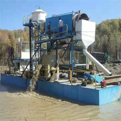 Vibration Chut Chain Bucket River Mining Dredger für Gold Dredging Tiefe 2-30m