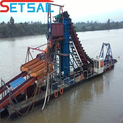 Set Sail 100m3/Stunde Eimer-Kette Gold-Dredger für die Auswahl und Panning Gold zu erschwinglichen Preisen