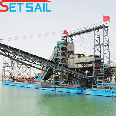 Set Sail 100m3/Stunde Eimer-Kette Gold-Dredger für die Auswahl und Panning Gold zu erschwinglichen Preisen
