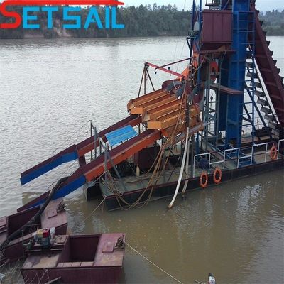 Fluss-Betriebskette Sandbagger mit Gesamtbrennstoffverbrauch 14L-39L und wettbewerbsfähig
