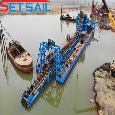 14L-39L Gesamtbrennstoffverbrauch Eimer Sand-Schlamm-Dredger mit Gold-Diamant-Maschine